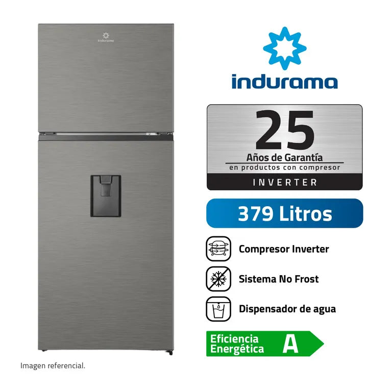 RI-469DI Refrigeradora Indurama Con Dispensador 379 litros Croma