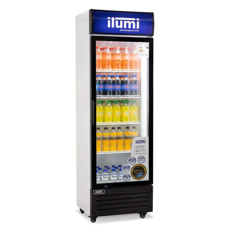 BC-3500 BC Cooler Exhibidora Ilumi de 350L Pta.Vidrio