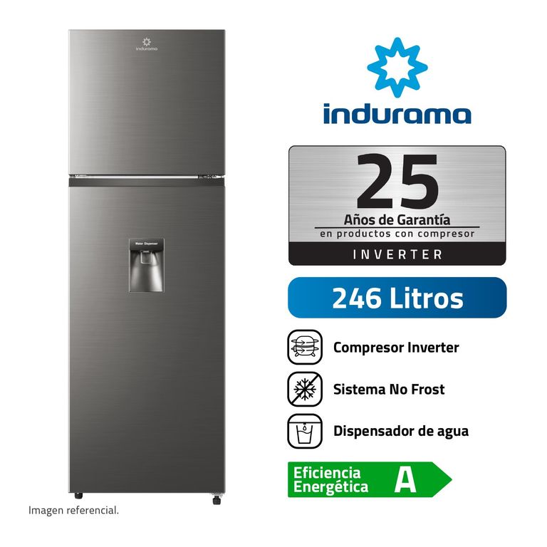 RI-389DI Refrigeradora Indurama Croma 246LT c/Dispensador
