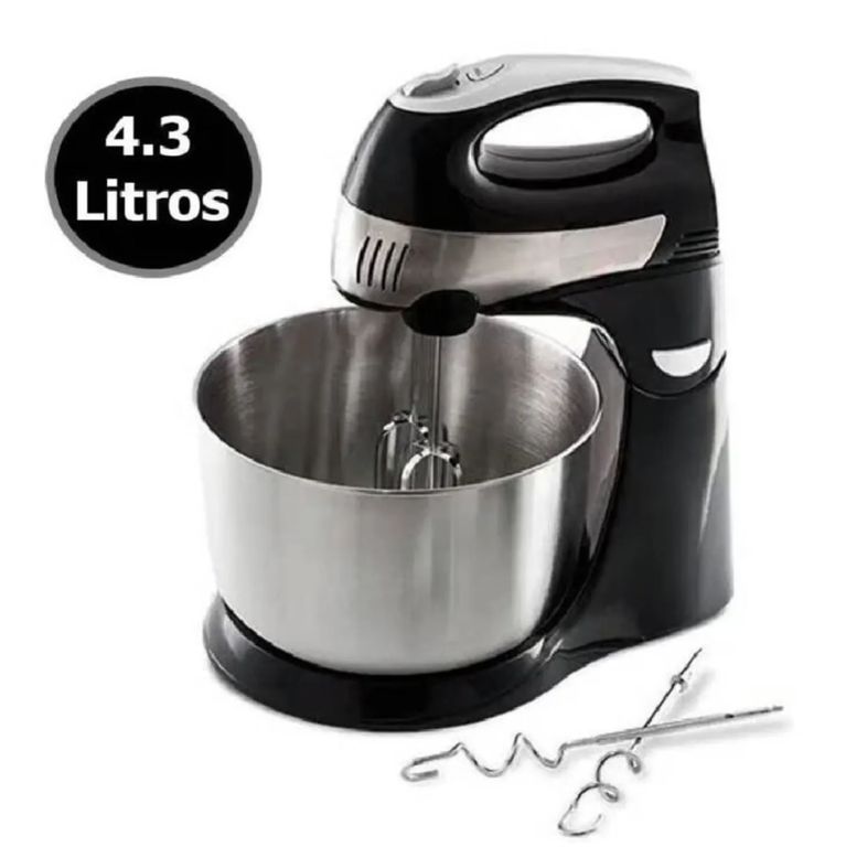 HM925S Batidora Prima pedestal y mano negro/gris