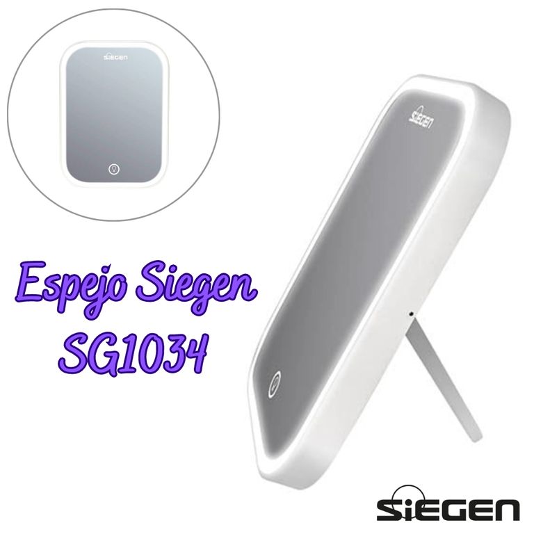 ESPEJO COSMÉTICO SIEGEN SG-1034 CON LUZ