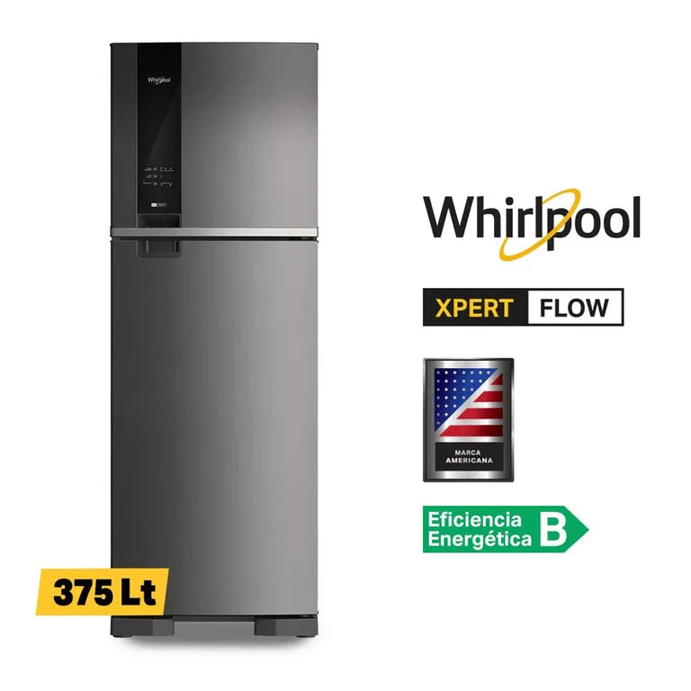 WRM45AKBPE Refrigeradora Whirpool Xpert Flow 400lt
