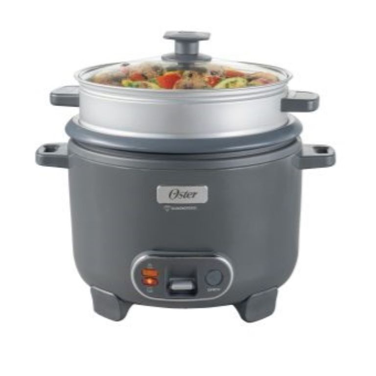 CKSTRC12DFSKE Olla Arrocera de 2.2 Lt. Oster Función Sofrito con Vaporera Gris