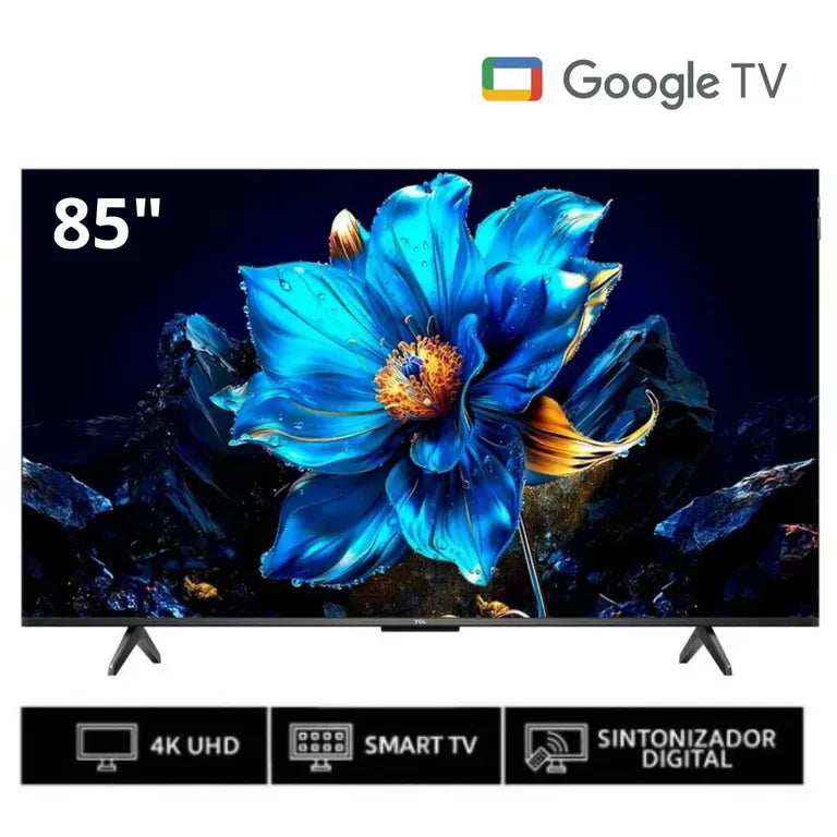 85A400 Televisor TCL QLED 85'' UHD 4K Smart TV GOOGLE TV 2025