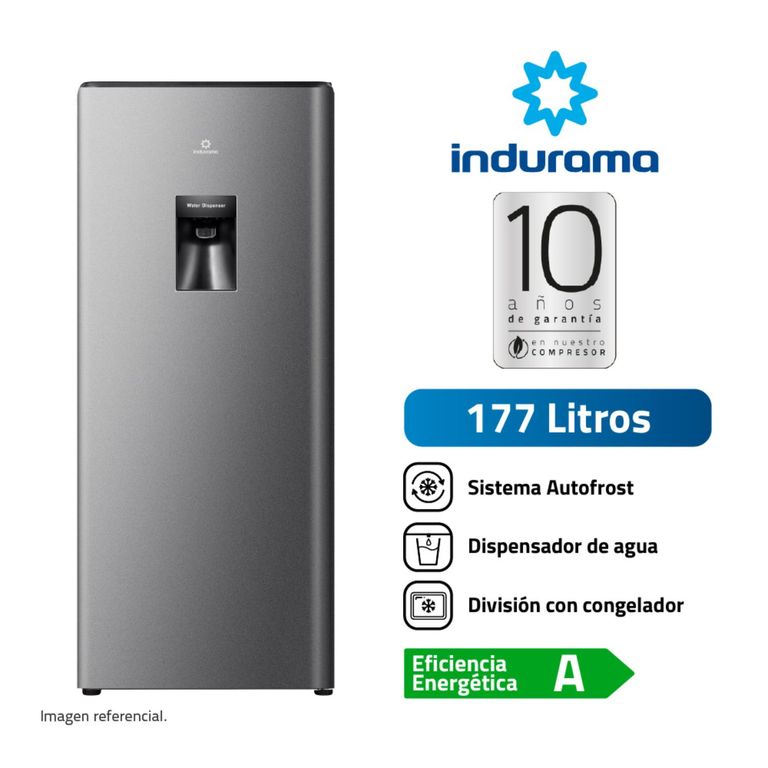 RI-289D INDURAMA REFRIGERADORA 177LT GRIS