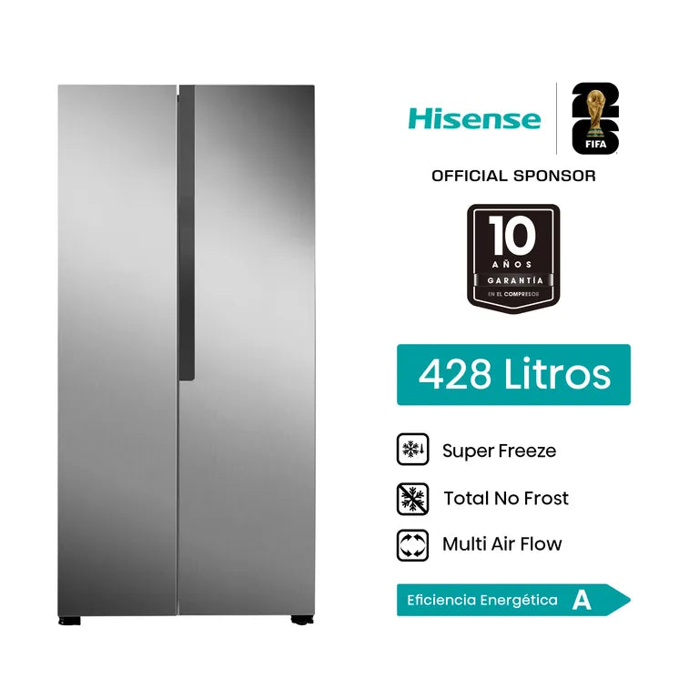 RS3P428NEDA Refrigeradora 428L SBS Hisense