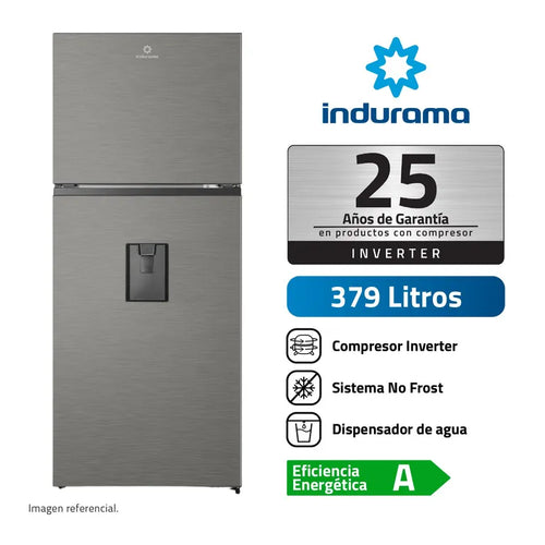 RI-469DI Refrigeradora Indurama Con Dispensador 379 litros Croma