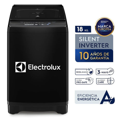 EWIP18F2XSWB ELECTROLUX LAVADORA INVERTER 18.5 KG BLACK