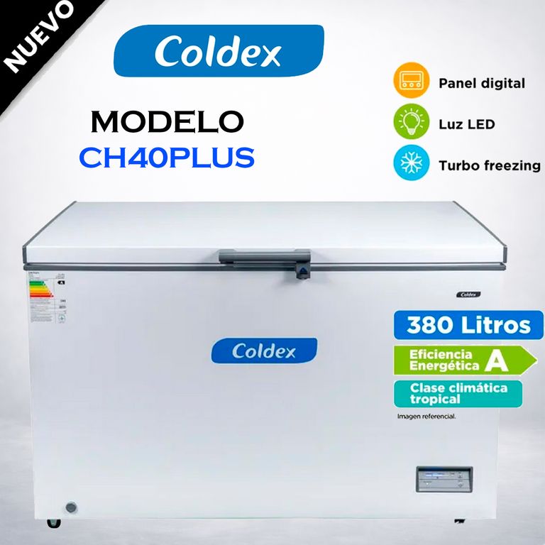 CH40PLUS COLDEX CONGELADORA 380 LT BLANCA