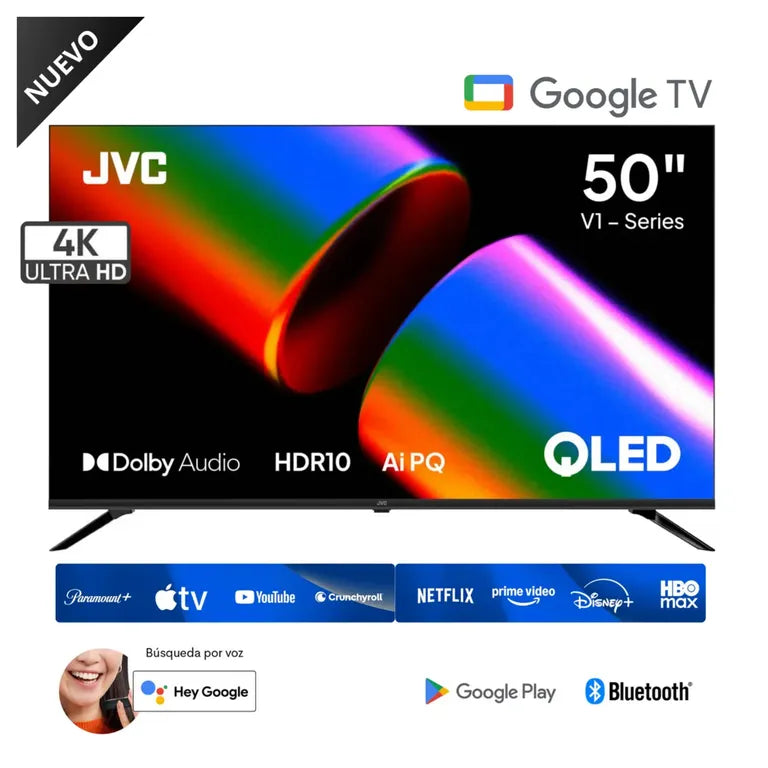 LT-50KM758 Televisor JVC 50" 4K QLED Google TV