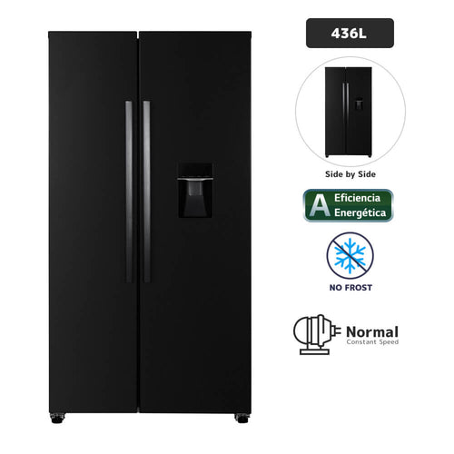 SBS442L Refrigeradora BLACKLINE 438L No Frost SBS442L Black Inox