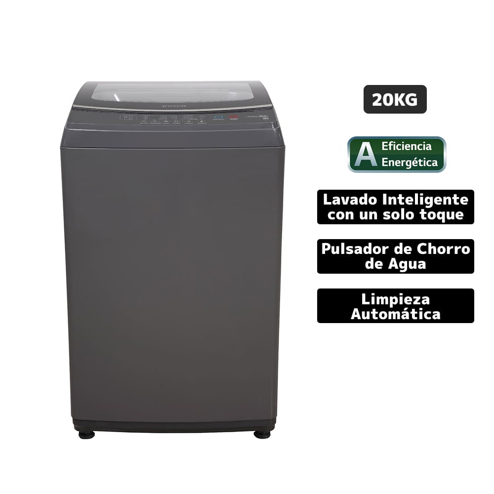 SPBL20TL Lavadora BLACKLINE Carga Superior 20 Kg Gris Oscuro