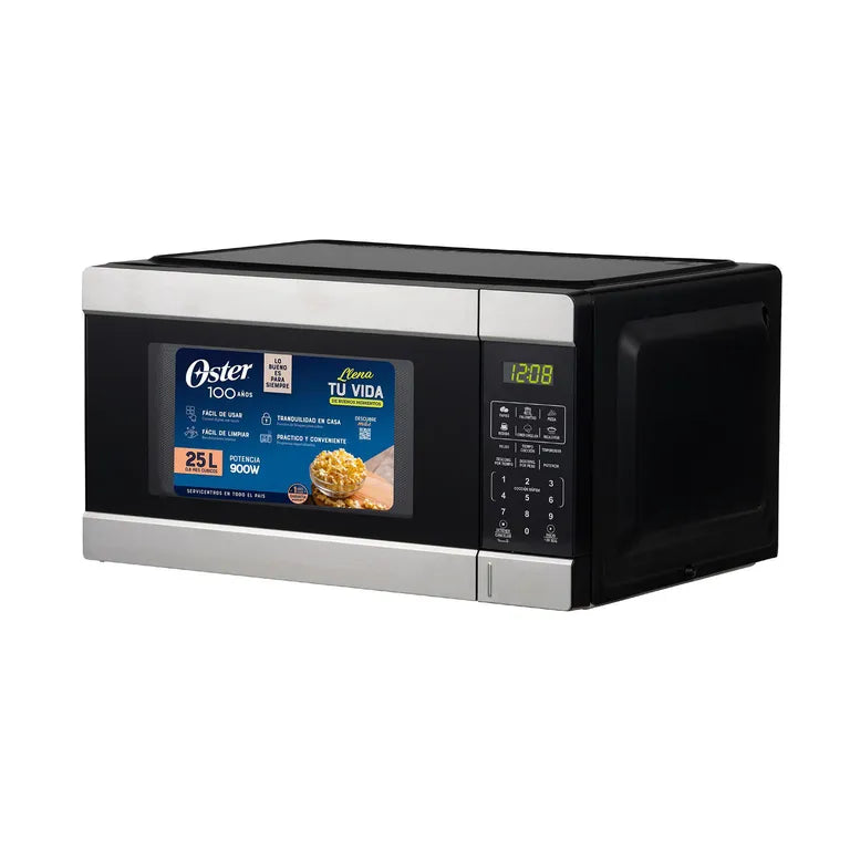 POGG2303 HORNO MICRONDAS 25 LT OSTER COLOR NEGRO C/MARCO DE ACERO INOX