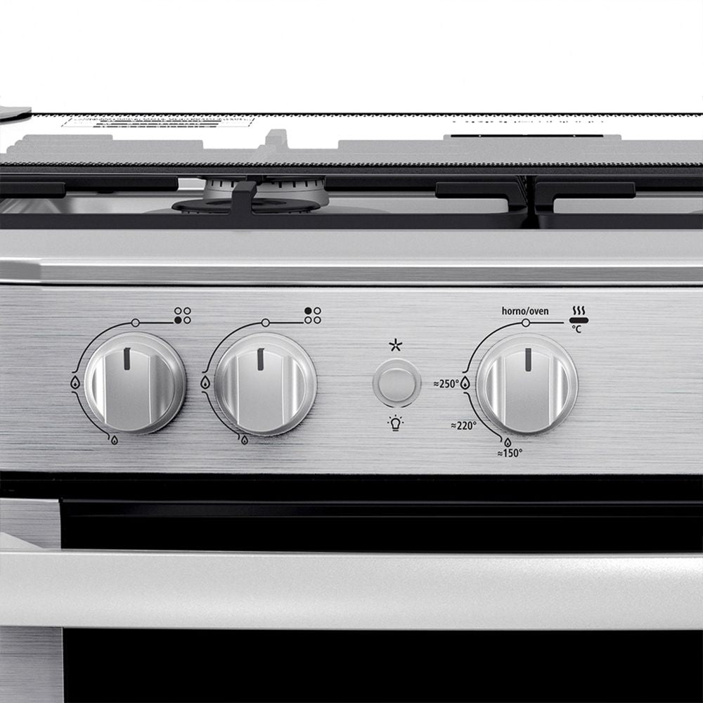 CMP6035FX1 Cocina Mabe a Gas 4 Hornillas Inoxidable 60CM
