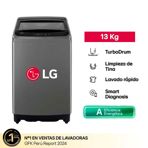 WT13OBVTB Lavadora LG 13 KG Turbodrum Negro