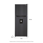 HYRF3482NF Refrigeradora Hyundai 345 L No frost Top Mount Negro