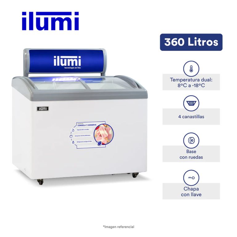 TF-3600 ILUMI CONGELADORA 360LT BLANCA