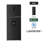 TM 417L BI-INV Refrigeradora BLACKLINE 417L No Frost Negro Inox
