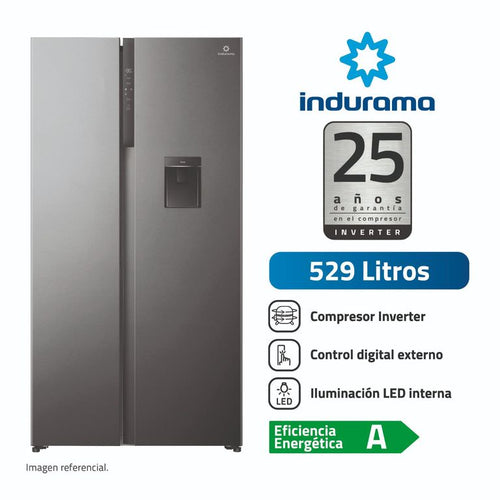 RI-795DI Refrigeradora INDURAMA 529L No Frost SBS Croma