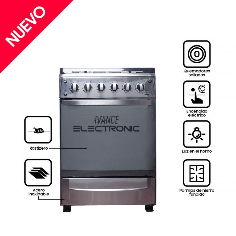 C-800LS COCINA IMPERIAL DE 30" MESA DE VIDRIO TEMPLADO