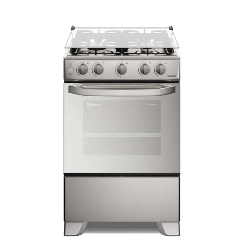 FE4GMR ELECTROLUX COCINA A GAS 4 HORNILLAS VAPORBAKE SILVER
