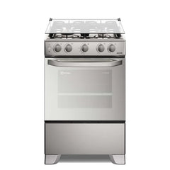 FE4GMR ELECTROLUX COCINA A GAS 4 HORNILLAS VAPORBAKE SILVER