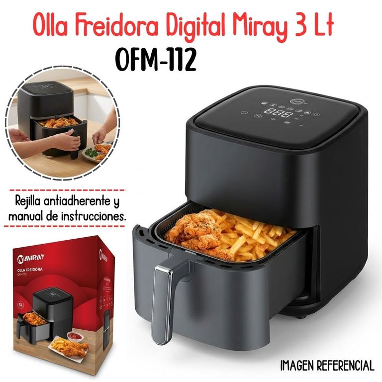 OFM-112 Olla Freidora Digital Miray 3L