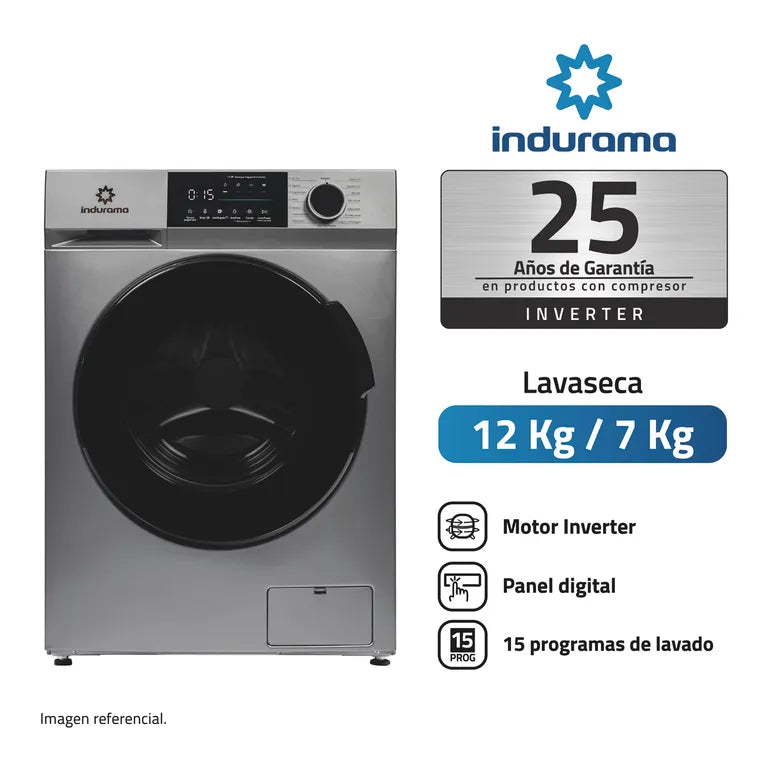 LRI-312C INDURAMA LAVASECA LAVADO 12 KG / SECADO 7KG