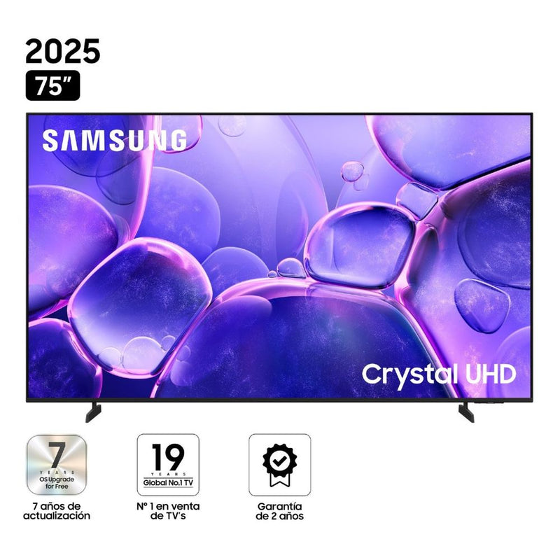 UN75U8000FGXPE TELEVISOR SAMSUNG SMART TV 75'CRYSTAL UHD 4K 2025