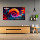 HYLED6513QG Televisor Hyundai 65"  QLED GOOGLE TV UHD 4K Gris