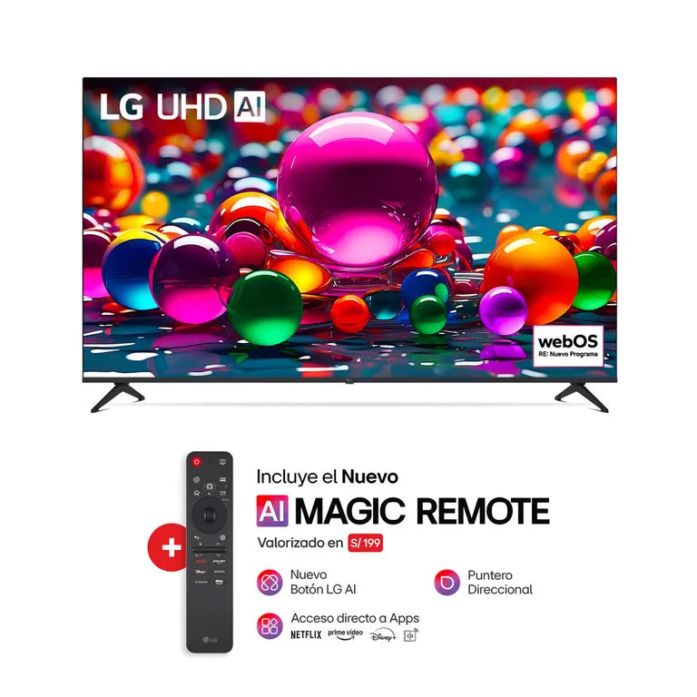 86UA8050PSA Televisor LG 86" SMART TV UHD 4K THINQ AI