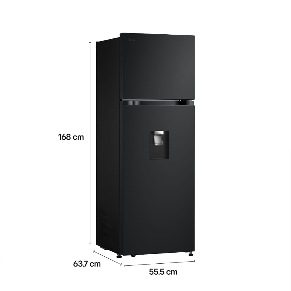 VT26WPM Refrigeradora LG 262L No Frost Linear Cooling Negro Mate