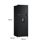 VT26WPM Refrigeradora LG 262L No Frost Linear Cooling Negro Mate