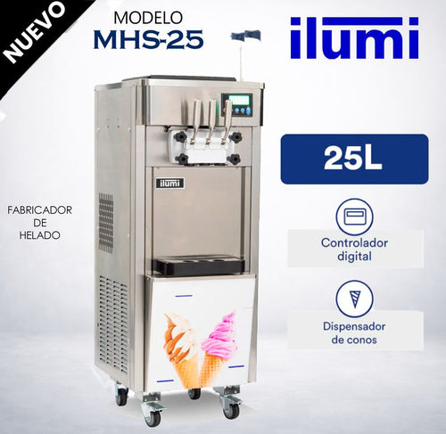MHS-25 ILUMI MAQUINA DE HELADO SOFT