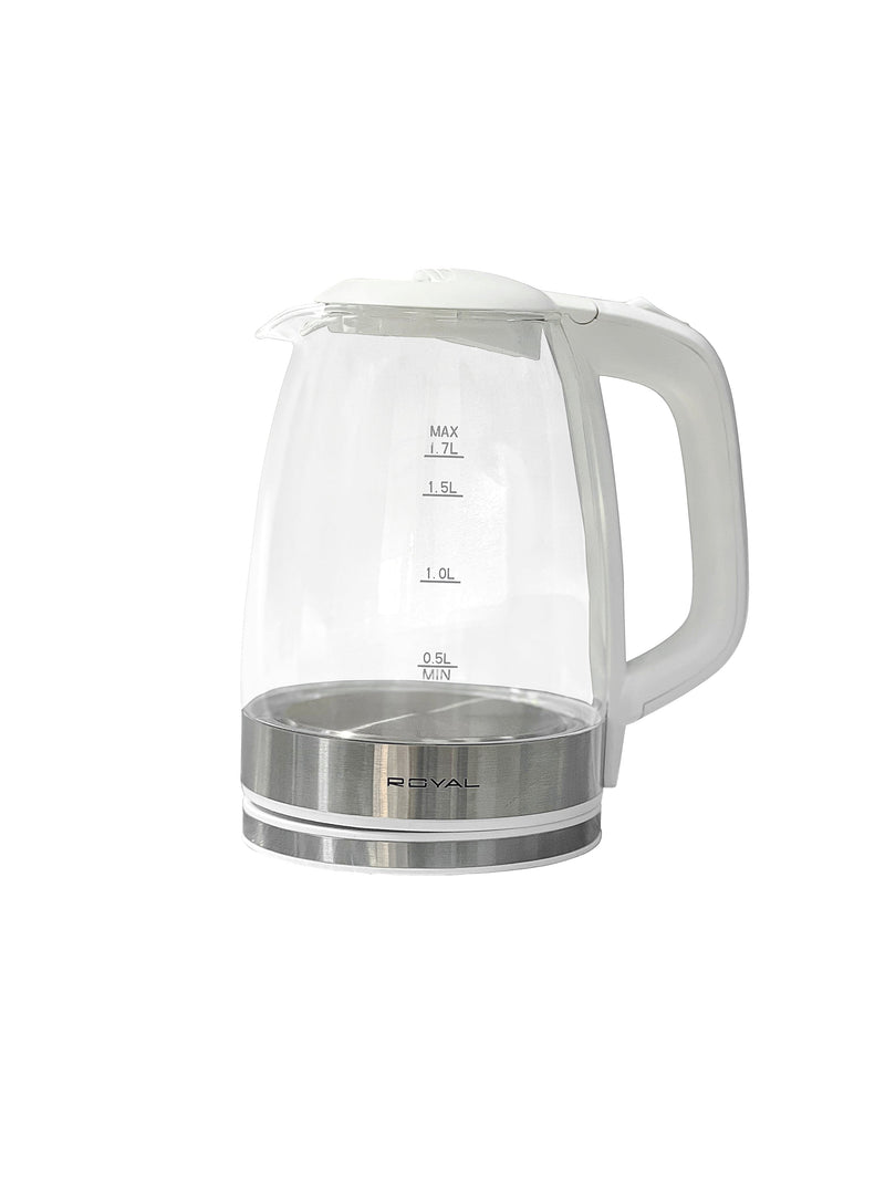 RY-KEGX80 ROYAL HERVIDOR JARRA INALÁMBRICA DE VIDRIO  1.7 LT