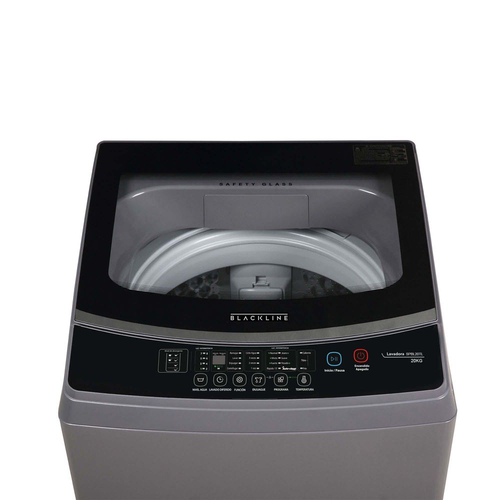 SPBL20TL Lavadora BLACKLINE Carga Superior 20 Kg Gris Oscuro