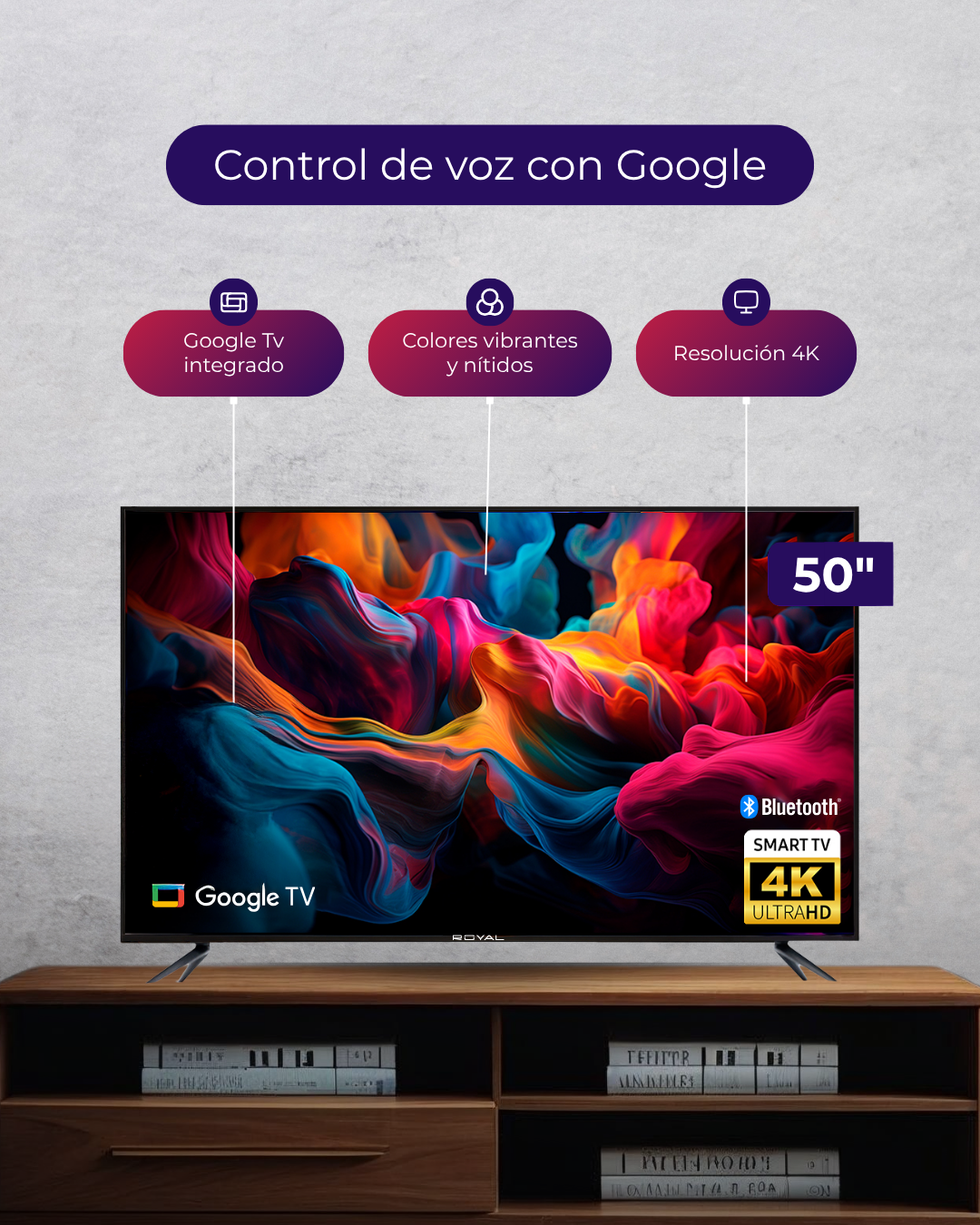 Televisor Smart 4K Royal 50