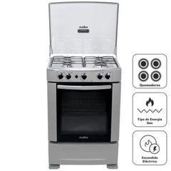 CMP6012AG1 Cocina de piso a Gas 60 cm Silver Mabe