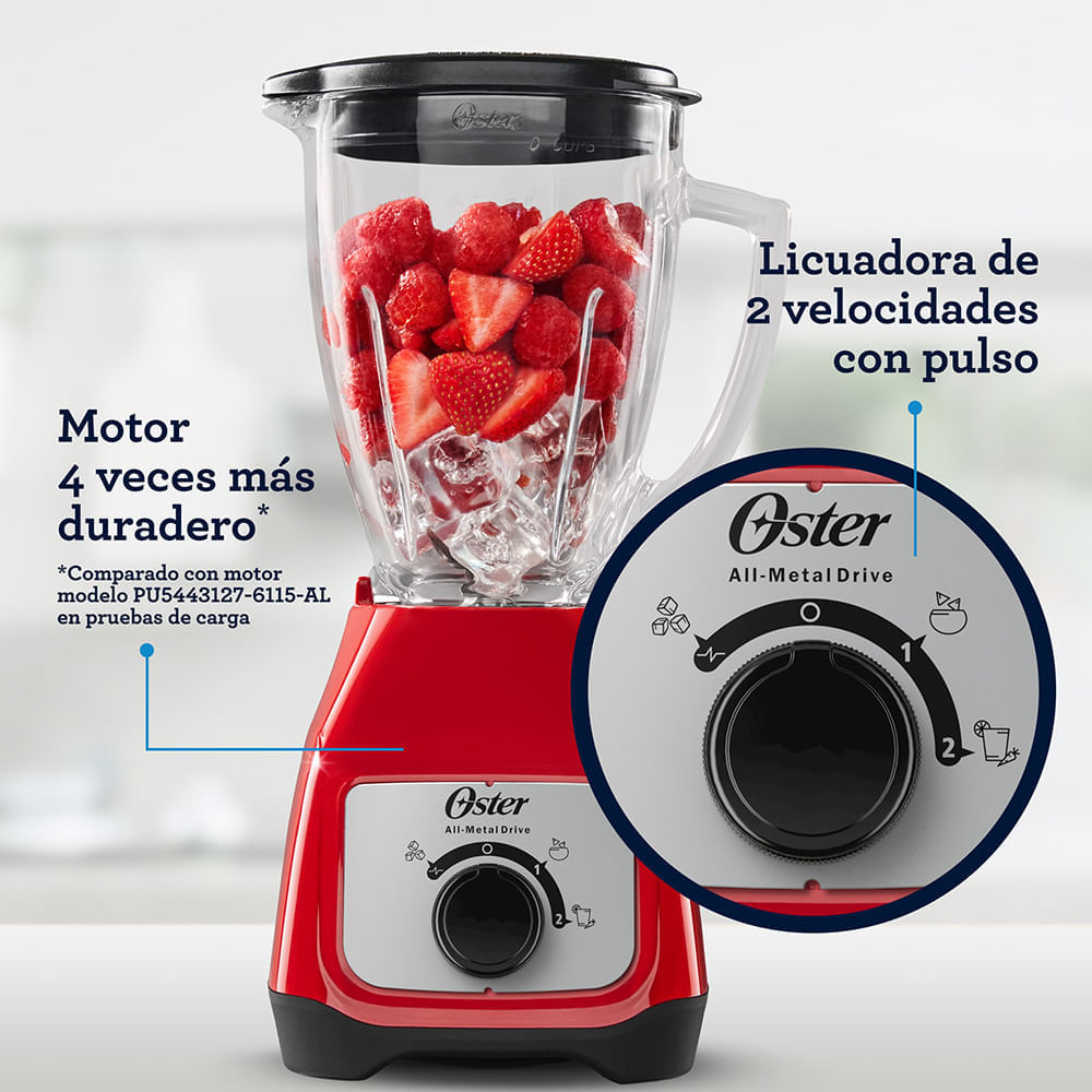 BLSTKAG-RRD Licuadora Oster Roja 1.5L