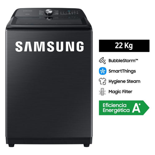 W22A8377GV SAMSUNG BUBBLE LAVADORA 22 KG NEGRO
