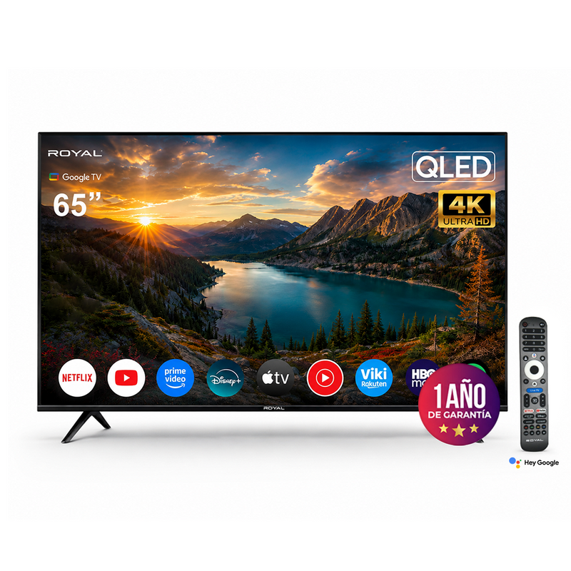 RY-Q65G Televisor Royal 65" QLED 4K UHD Google TV