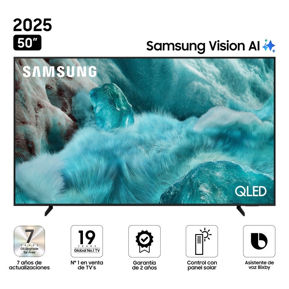 QN50Q7FAAGXPE Televisor SAMSUNG QLED 50" UHD 4K Vision AI Smart TV