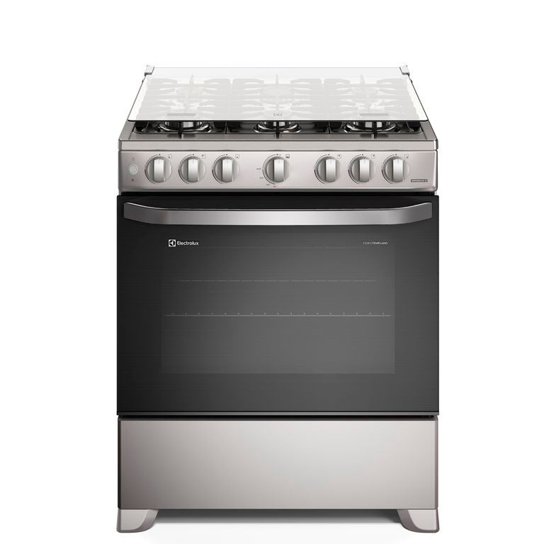FE6ISR Cocina Electrolux 6 Quemadores Efficient VaporBake 76cm Inox