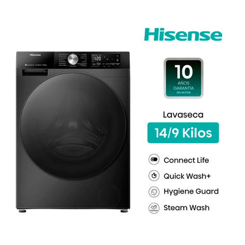 WD3S1443BB Lavaseca HISENSE Carga Frontal 14Kg/9Kg Negro