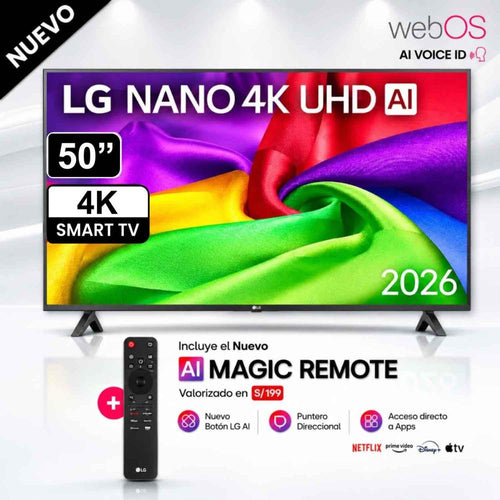 50NU800BPSC Televisor LG Smart TV 50" 4K UHD Ai NanoCell 2026 WebOs