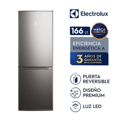ERB162HS REFRIGERADOR ELECTROLUX 166LT FROST BOTTOM FREEZER GRIS