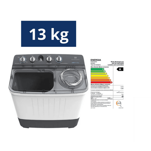 WWTM13M2XSWW ELECTROLUX WESTINGHOUSE LAVADORA 13 KL