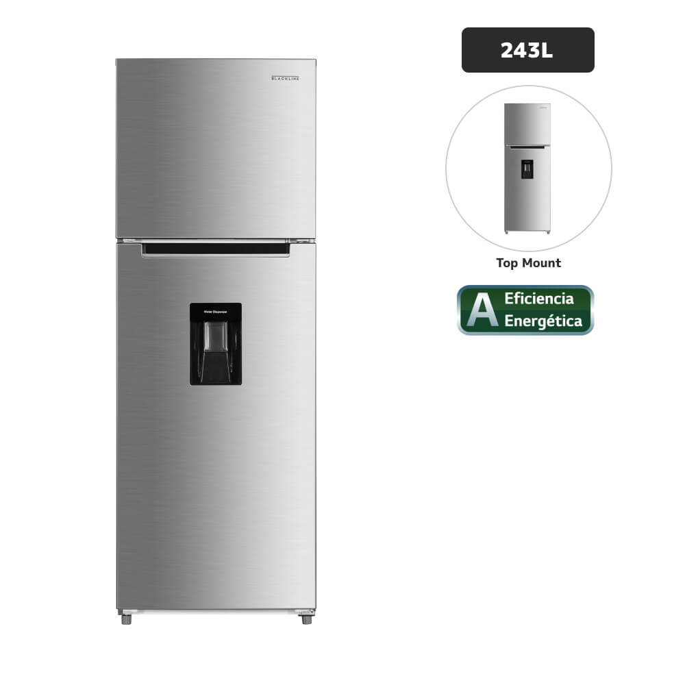 TM249LN-INV Refrigeradora BLACKLINE 247L No Frost Inox
