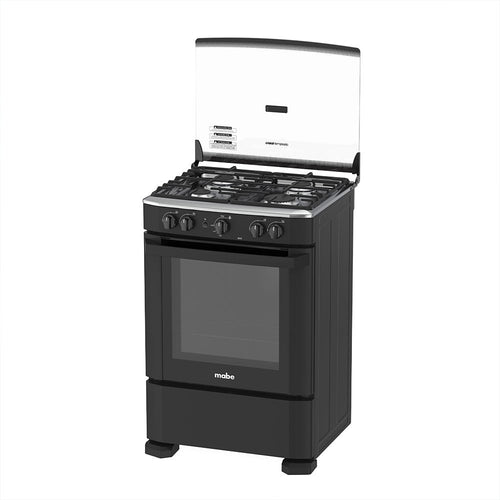 CMP6010FN0 Cocina Mabe de Piso a Gas 60 cm Negro 04 Hornillas