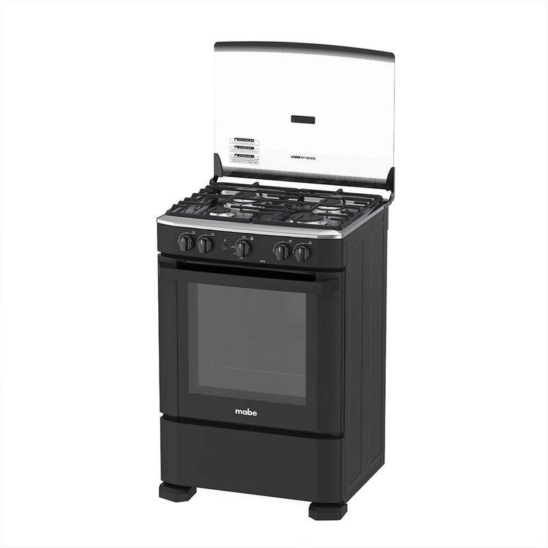 CMP6010FN0 Cocina Mabe de Piso a Gas 60 cm Negro 04 Hornillas